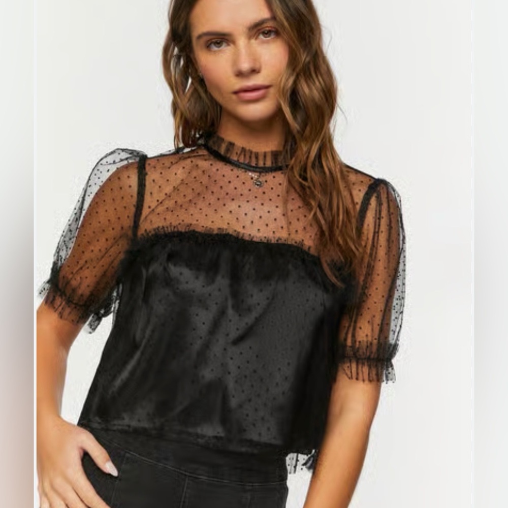 Forever 21 Polka Dot Blouse